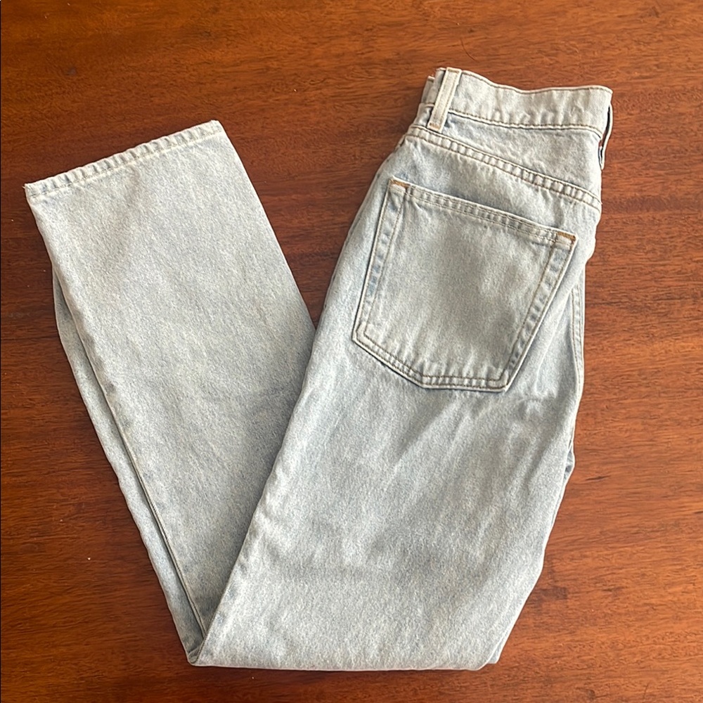GRLFRND Denim Light Wash Blue Jeans